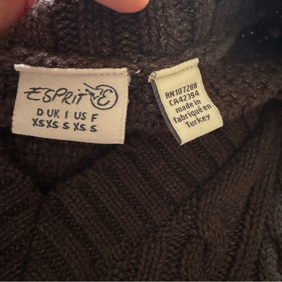 Esprit Cable Knit Sweater Vest XS - Picture 5 of 6